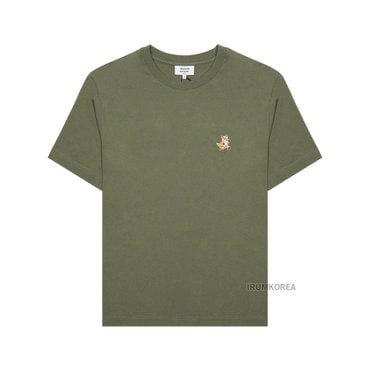 메종키츠네 [메종 키츠네] SS25 남성 스피디폭스 패치 티셔츠 MM00125KJ0008 0079