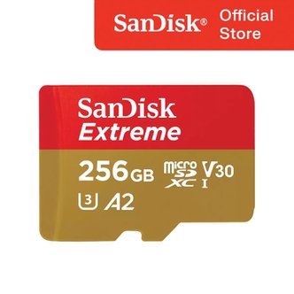 샌디스크 마이크로 SD카드 익스트림 256GB 256기가 QXAV Class10 Micro SDXC 액션캠 고프로 메모리