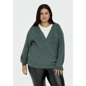 5212474 ONLY Carmakoma CURVY LANGARM - Cardigan Balsam Green