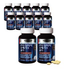  뉴트리디데이 rTG 알티지 오메가3 골드 1004mg 90캡슐 12통 눈 혈행 건강