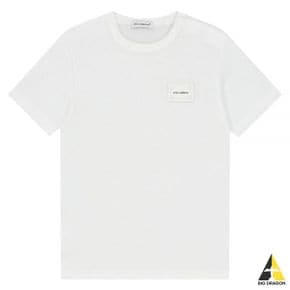 DG Cotton T-shirt With Logoed Plaque (G8KJ9TFU7EQ W0800) (로고 플라크 코튼 티셔츠)