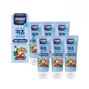 키즈크리닉 4스텝 어린이치약 순한민트향 80g x 6개