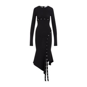 Long sleeve dress 241WCM99.A014 Black