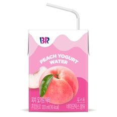 배스킨라빈스 과즙워터 피치요거트 120ml 24팩