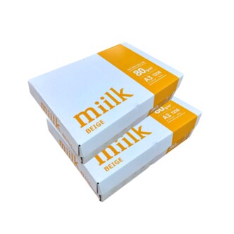 miilk 밀크 미색 A3 80g 1250매 2박스 총 2500매 복사용지