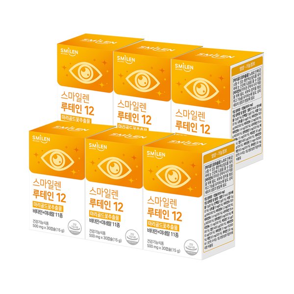 루테인 12 30캡슐 6통