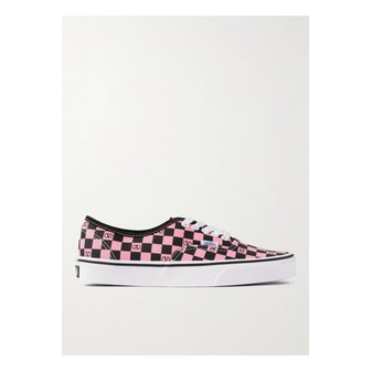 발렌티노 반스 어센틱 체크 캔버스 스니커즈 브라이트 핑크 46376663162912092