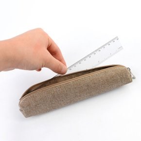 인치 겸용 심플 무지 직선 투명 플라스틱 자 20cm