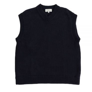 스튜디오니콜슨 스튜디오 니콜슨 SPUN KNIT VEST DARK NAVY (1051) (스푼 니트 베스트)