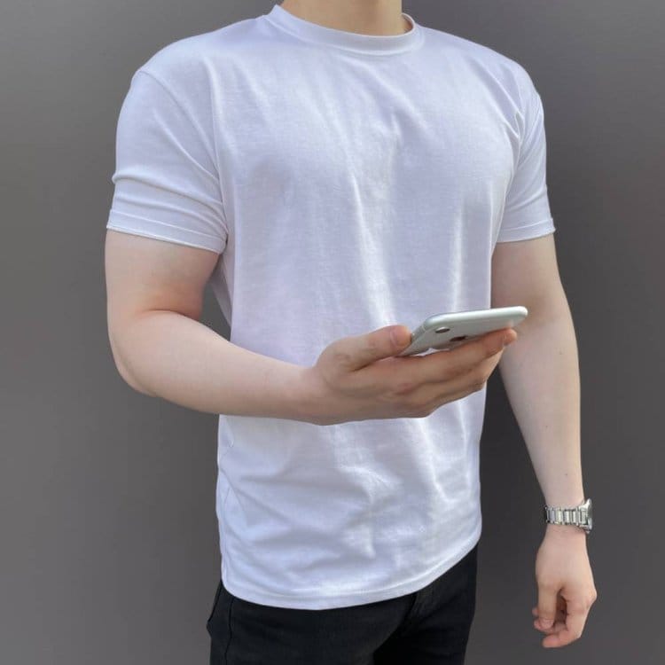 블루트 / 남자머슬핏반팔 어깨넓어보이는반팔 남자흰티[중지]1, 믿고 사는 즐거움 Ssg.Com