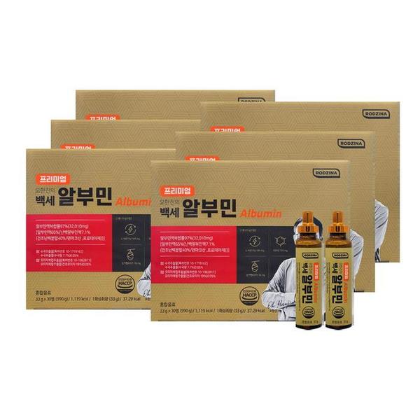 프리미엄 오한진의 백세 알부민 33g 30개입 6개/mjc (S46612950)