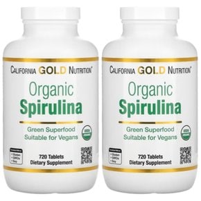 캘리포니아골드뉴트리션 스피룰리나 Spirulina 500mg 720정 2개