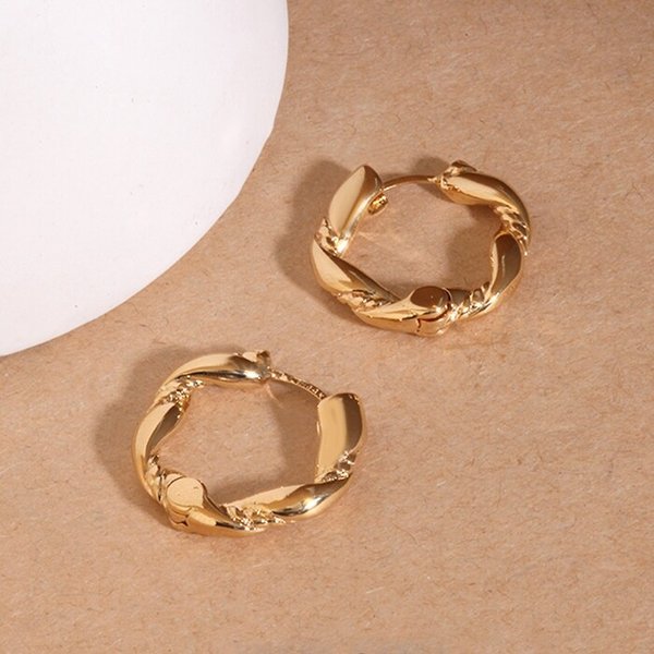 14k 모코 원터치 링 귀걸이 A00542