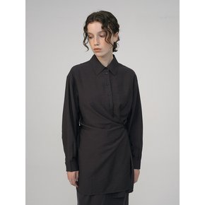 Wrap Shirt Onepiece (2color)