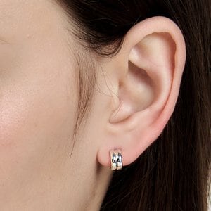 Hei [아이유,노정의,태연,이솜,신현지,비투비 임현식 착용][sv925]deux hoop earring