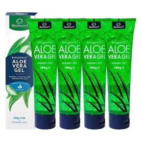 뉴질랜드 라이프스트림 알로에 젤 튜브형 100g ALOE VERA 4팩