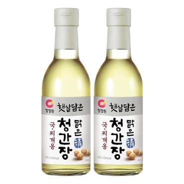  [창고대개방] 청정원 맑은 청간장 국찌개용, 390ml, 2개