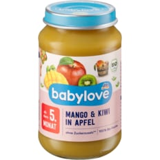  dm 베이비러브 과일 퓨레 사과 망고 키위 190g (5개월)(병)