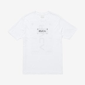 루카 BRAND GRID 반팔티 VF21ST107WHT