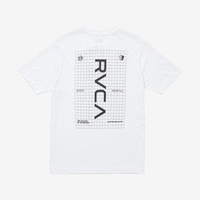 루카 BRAND GRID 반팔티 VF21ST107WHT