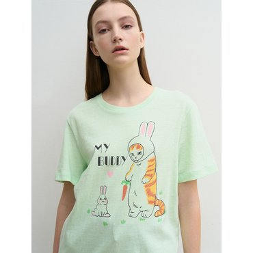 히로인 MY BUDDY T-shirts (mint)