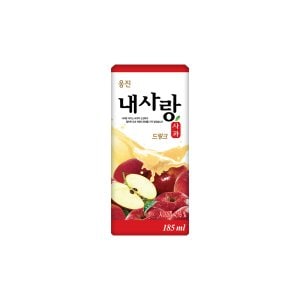 웅진식품 내사랑 사과 드링크팩 185㎖ 24개