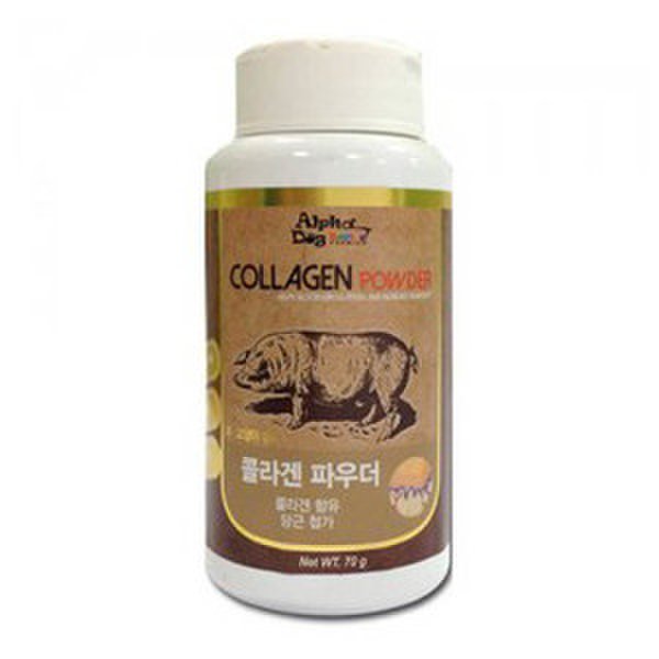 확대된 대표 Alpha Dog 콜라겐 파우더 70g - 피부질환예방 (pdc)