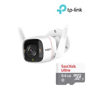 티피링크 Tapo C320WS+64GB SD카드 실외용 야간 풀칼라 CCTV 홈캠 세트