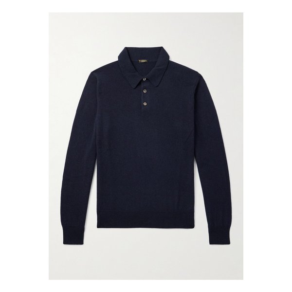 루비나찌 캐시미어 폴로 셔츠 블루 46376663163002739