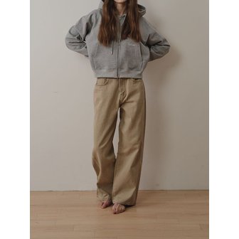 온라르 OLSW06 Curved Wide Denim _Beige