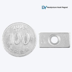 초강력 네오디움 사각 원형 사라자석 20x10x4mm