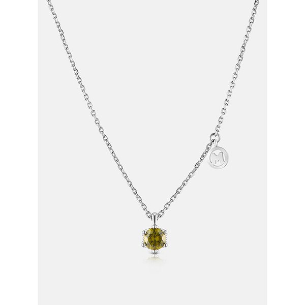 레네 실버 화이트 네크리스 A211SN9118WPK