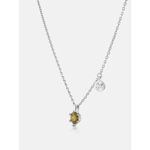 레네 실버 화이트 네크리스 A211SN9118WPK