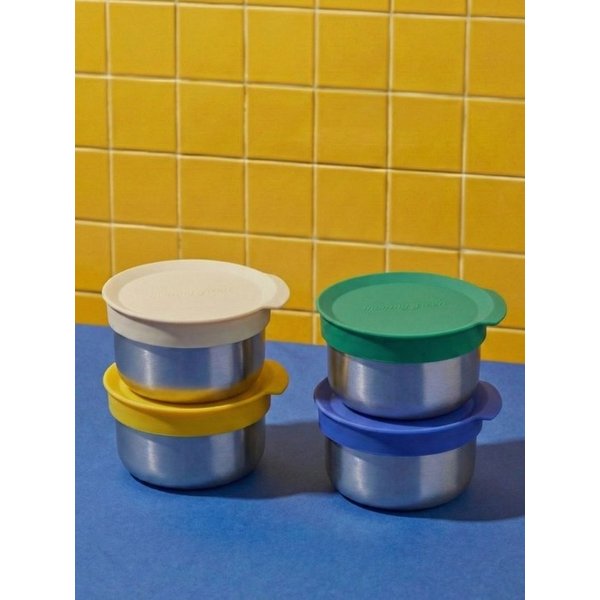 스텐 멀티볼 4P 이유식용기 밀폐용기
