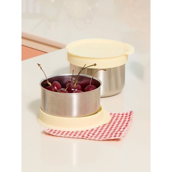 스텐 멀티볼 4P 이유식용기 밀폐용기