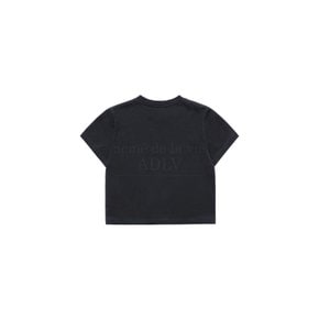 BLUR LOGO CROP SHORT SLEEVE T-SHIRT BLACK 블러로고크롭 블랙 SSCLBR-BLK