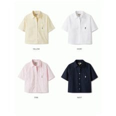 여성 스티브 반팔 크롭 셔츠   Steve Crop Short Sleeve Shirts WHYWE2513F_P359580677