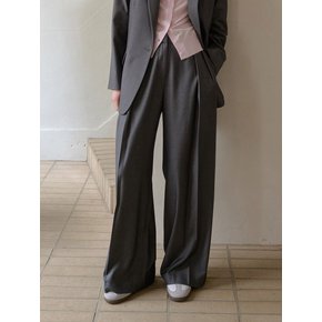 Double Pintuck Wide  Slacks