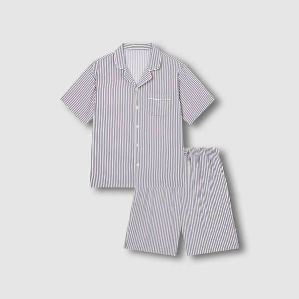 남 레이온 스트라이프 5부 파자마 세트 J216201105082