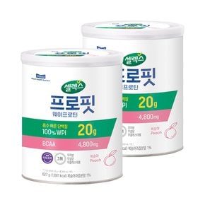 프로핏  웨이프로틴 파우더 복숭아맛 627g 2캔/단백질보충제