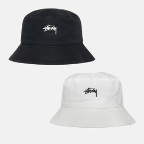 [해외] 스투시 STOCK BUCKET HAT 블랙&화이트