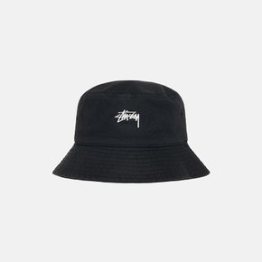 [해외] 스투시 STOCK BUCKET HAT 블랙&화이트