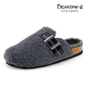 베어파우(BEAR PAW) ★재입고★ 여성 BELLE 양모 뮬 뽀글이 슬리퍼 차콜 K917049