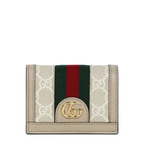 [부산점] 25FW 베이지 화이트 GG 오피디아 카드 반지갑 523155 UULAG 9682