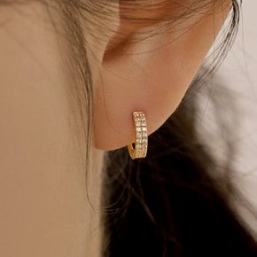 14k post 리오라 원터치 링귀걸이 W