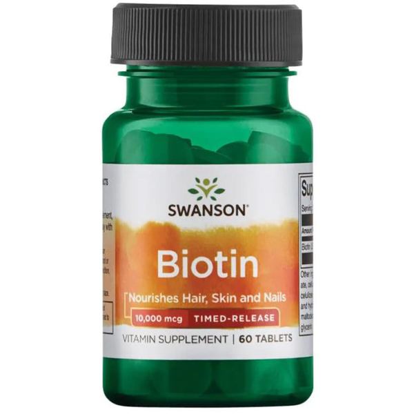 스완슨 비오틴 Biotin 10000 60정 타블렛 헤어스킨네일