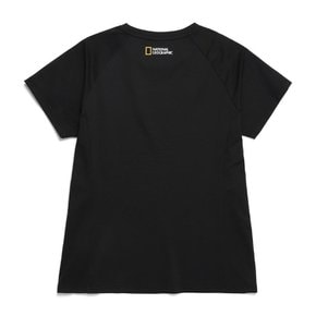 [여주점] N242WTS410 여성 쿨맥스 스몰로고 반팔 티셔츠 카본블랙