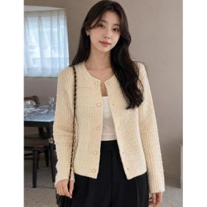 와플 라운드 니트 가디건 G6FCD012P _P433226715