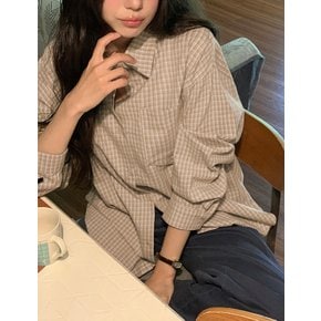 [09초이스]슈트 이지 데일리 탄탄핏 체크 셔츠 89985 빅사이즈 여성의류