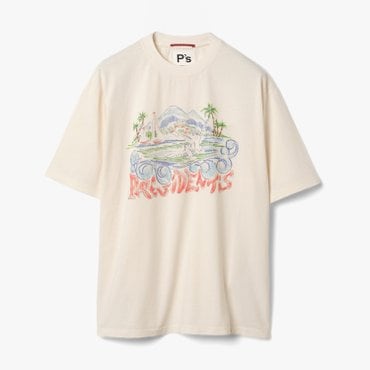 샌프란시스코마켓 /프레지던트/HAND PAINT T-SHIRT/남성 반팔티/ PIE1M60002